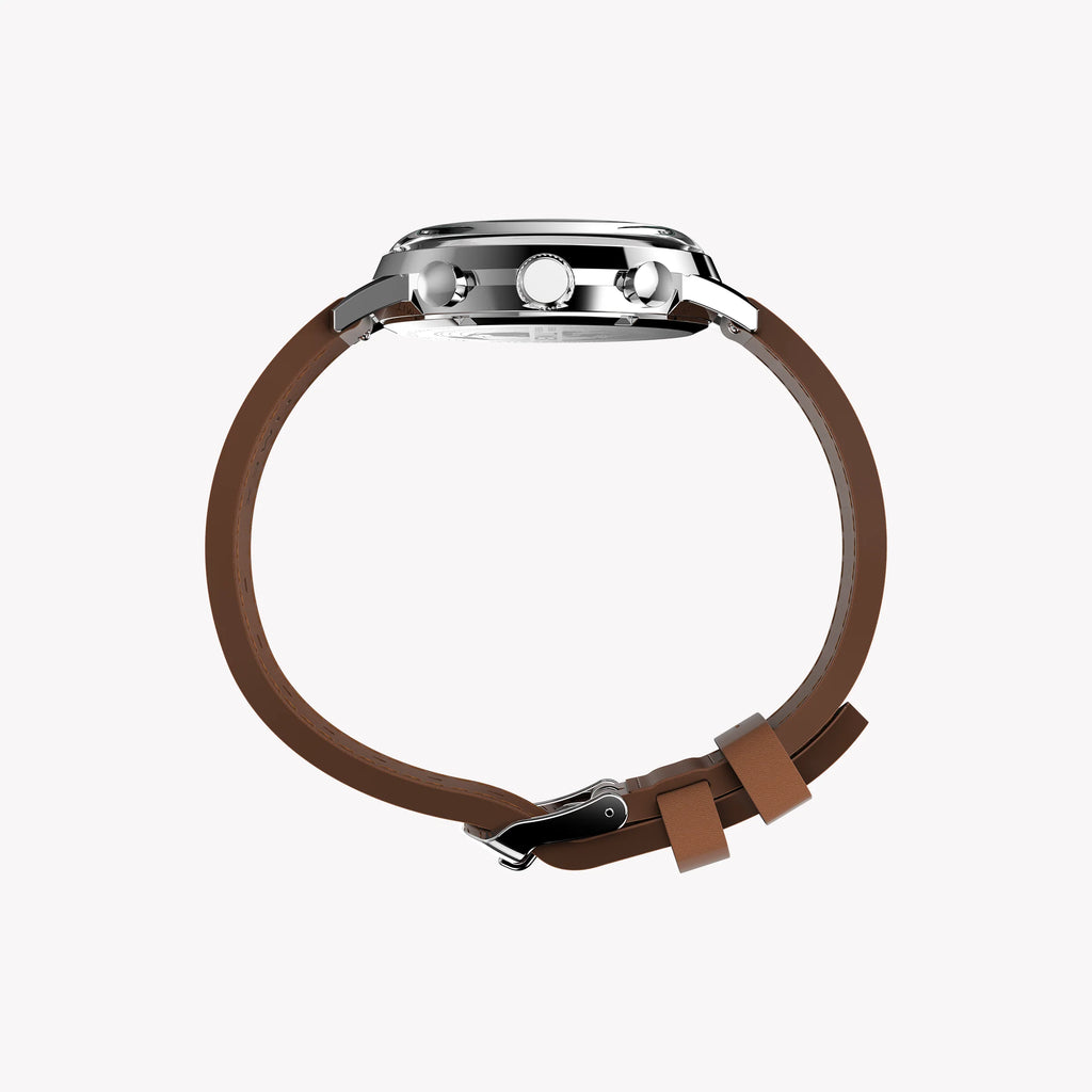 TIMEX MARLIN QUARTZ CHRONO - MODERN CLASSIC MEN'S TIMEPIECE WITH CHRONOGRAPH AND LEATHER STRAP-i-Watch-5