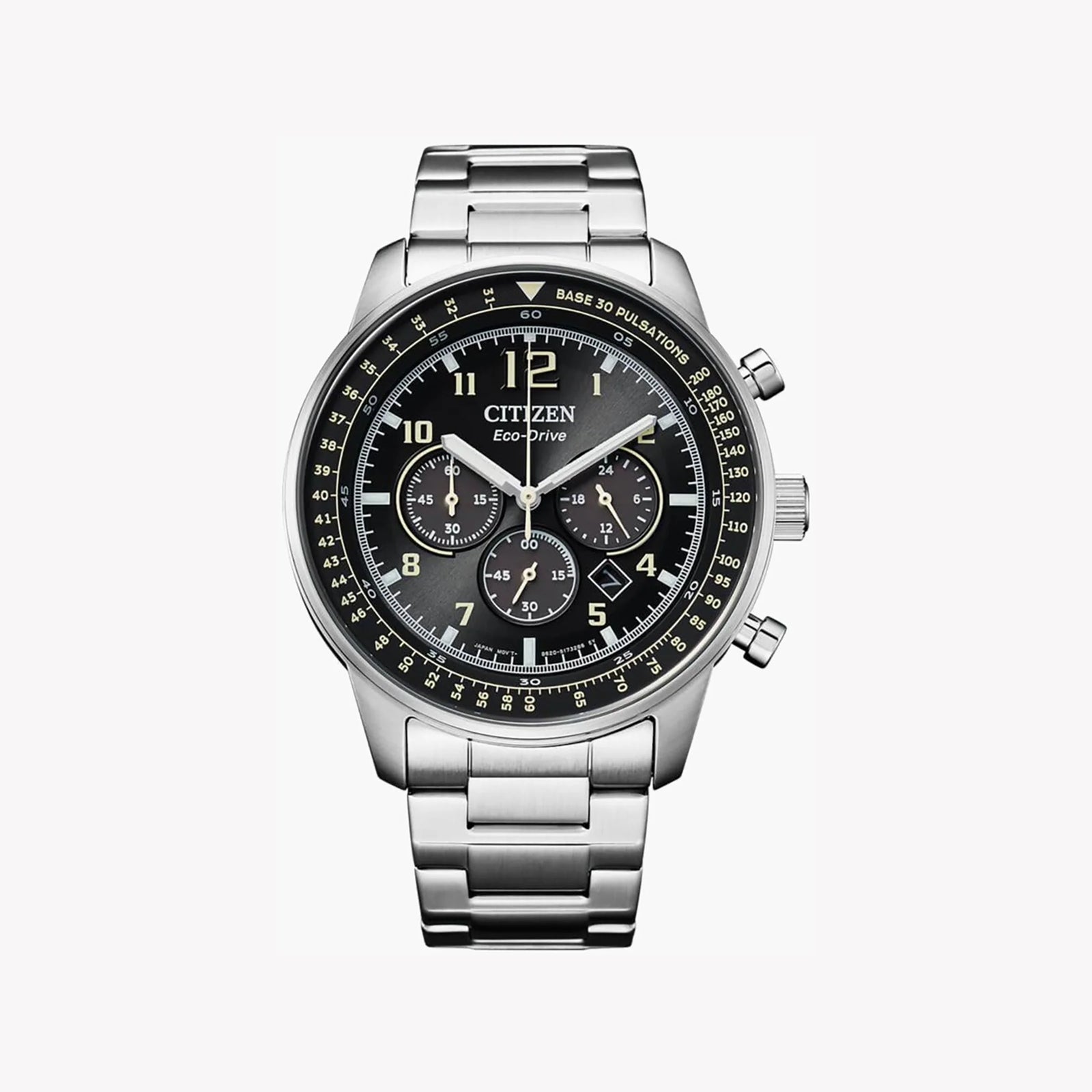 Citizen Men's Stainless Steel Watch, Silver & Black Dial | Ca4500-83e by i-watch