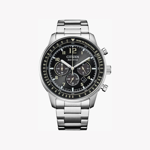 Citizen Men's Stainless Steel Watch, Silver & Black Dial | Ca4500-83e by i-watch