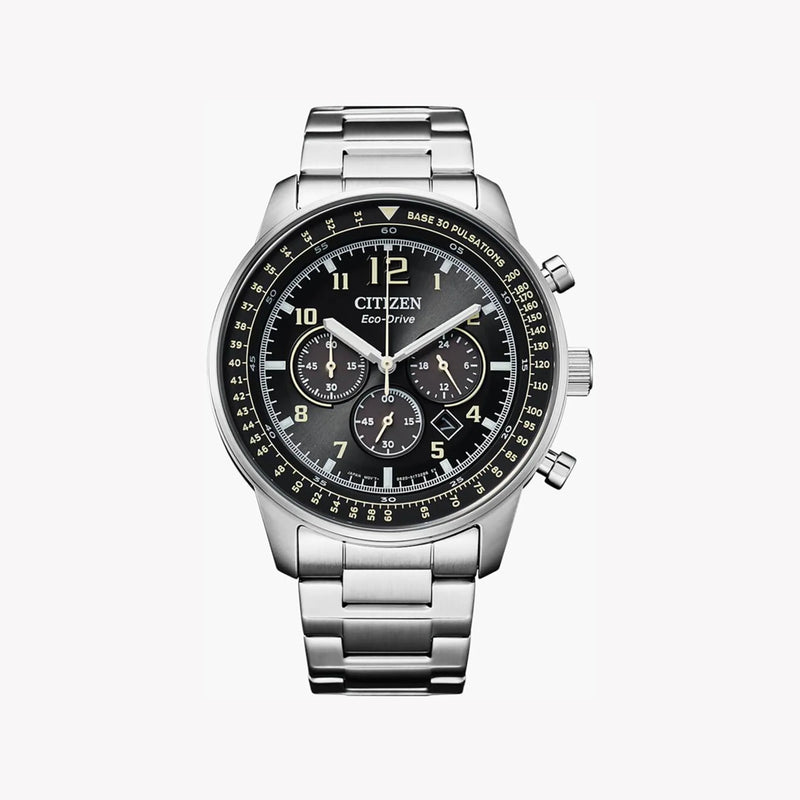 Citizen Men's Stainless Steel Watch, Silver & Black Dial | Ca4500-83e by i-watch