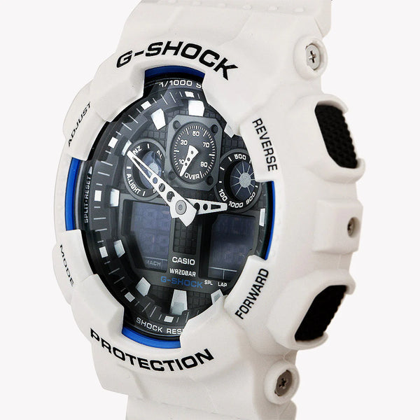 Casio G-Shock Ga100b-7a Stylish Endurance - Men's White Resin Watch For Adventure by i-watch