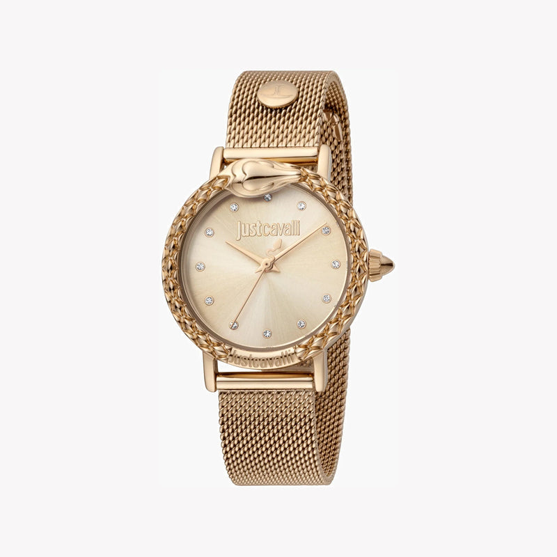 Just Cavalli Women's Rose Gold Stainless Steel Watch, Rose Gold Case | Jc1l124m0085 by i-watch