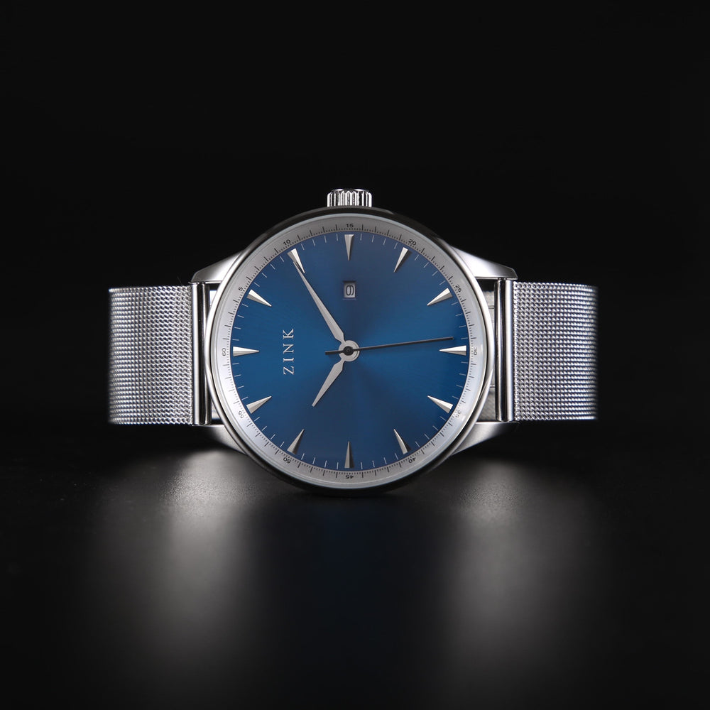 Zink Men's Stainless Steel Blue Dial Watch | Zk127g1ms-46 by i-watch