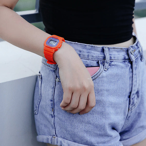 Baby-G Bgd-560sk-4dr - Vibrant Orange Sporty Adventure Watch For Women by i-watch