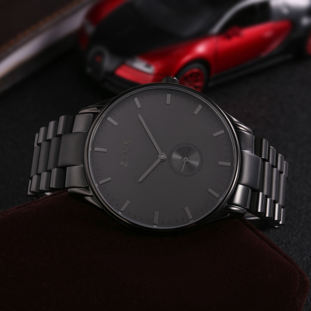 Zink Zk130g5ss-37 Elegant Black - Modern Men's Timepiece With Stainless Steel BAnd and Dial by i-watch