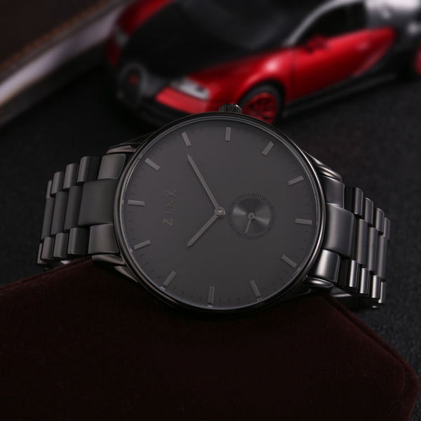 Zink Zk130g5ss-37 Elegant Black - Modern Men's Timepiece With Stainless Steel BAnd and Dial by i-watch