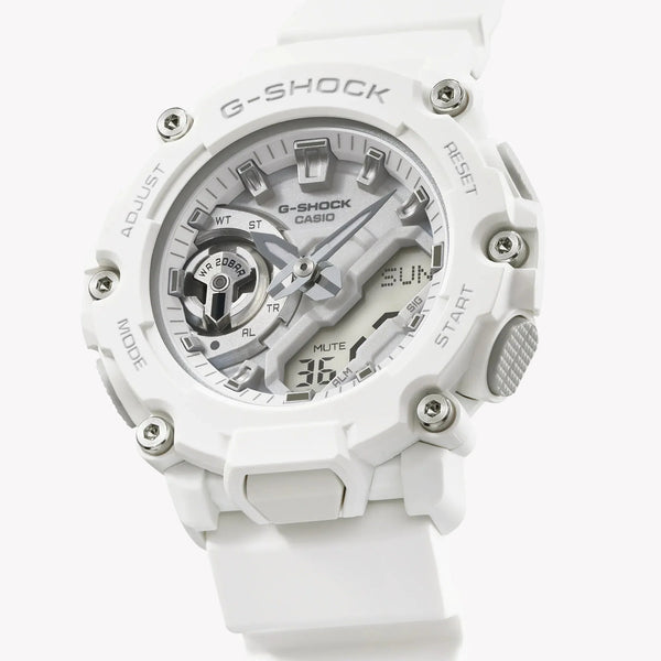 G-Shock Unisex White Resin Watch, Digital Dial | Gma-S2200m-7adr by i-watch