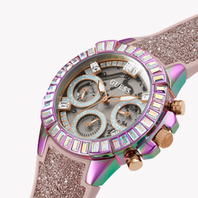 Guess Women's Multicolor Silicone Watch, Stainless Steel | Gw0313l4 by i-watch
