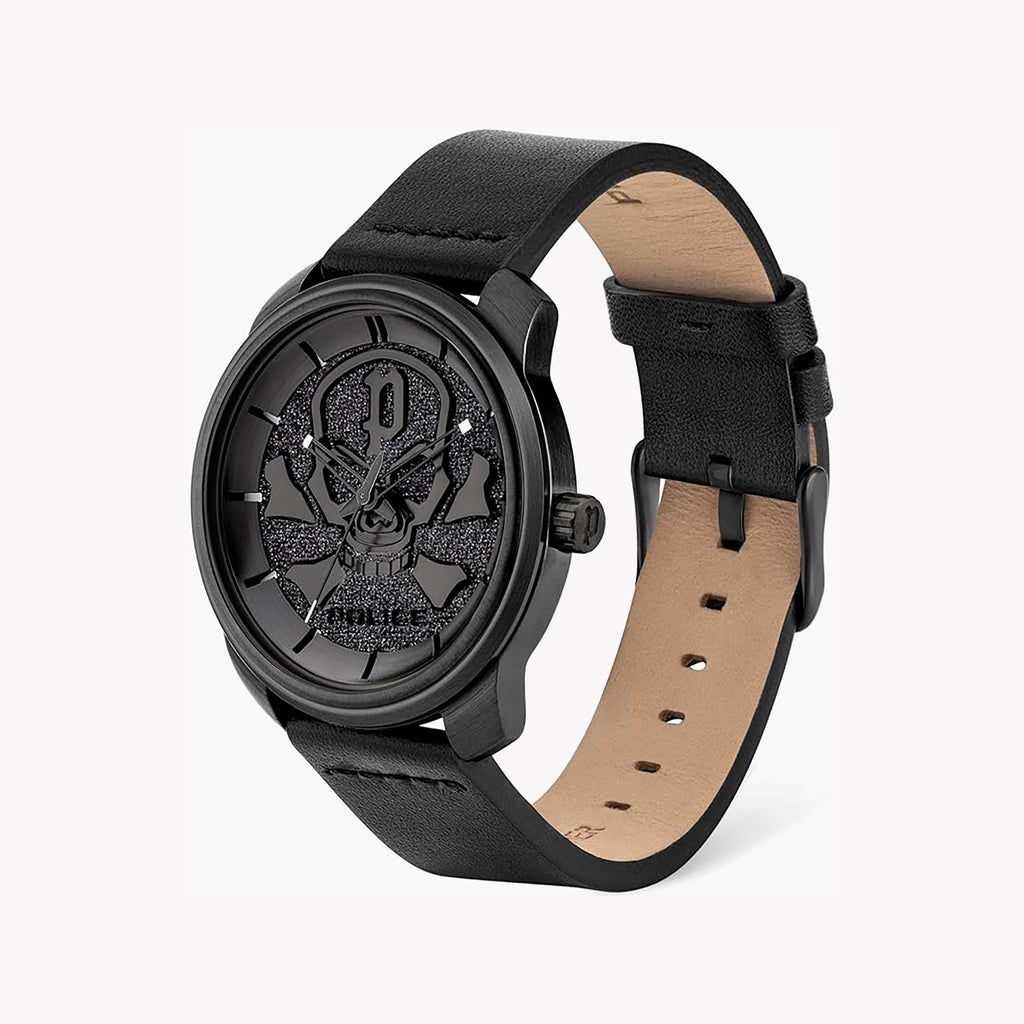 POLICE PL-15714JSB_02A ELITE TIMEPIECE - BOLD BLACK STAINLESS STEEL MEN’S WATCH with leather strap-i-Watch-2