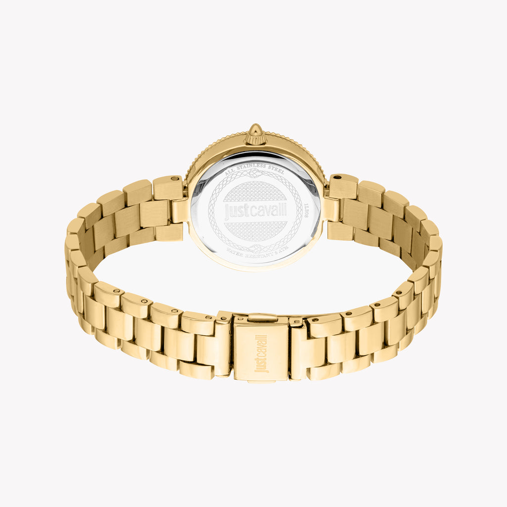 JUST CAVALLI JC1L308M0055 - BOLD TURQUOISE DIAL & GOLD STAINLESS STEEL WOMEN'S WATCH-i-Watch-4