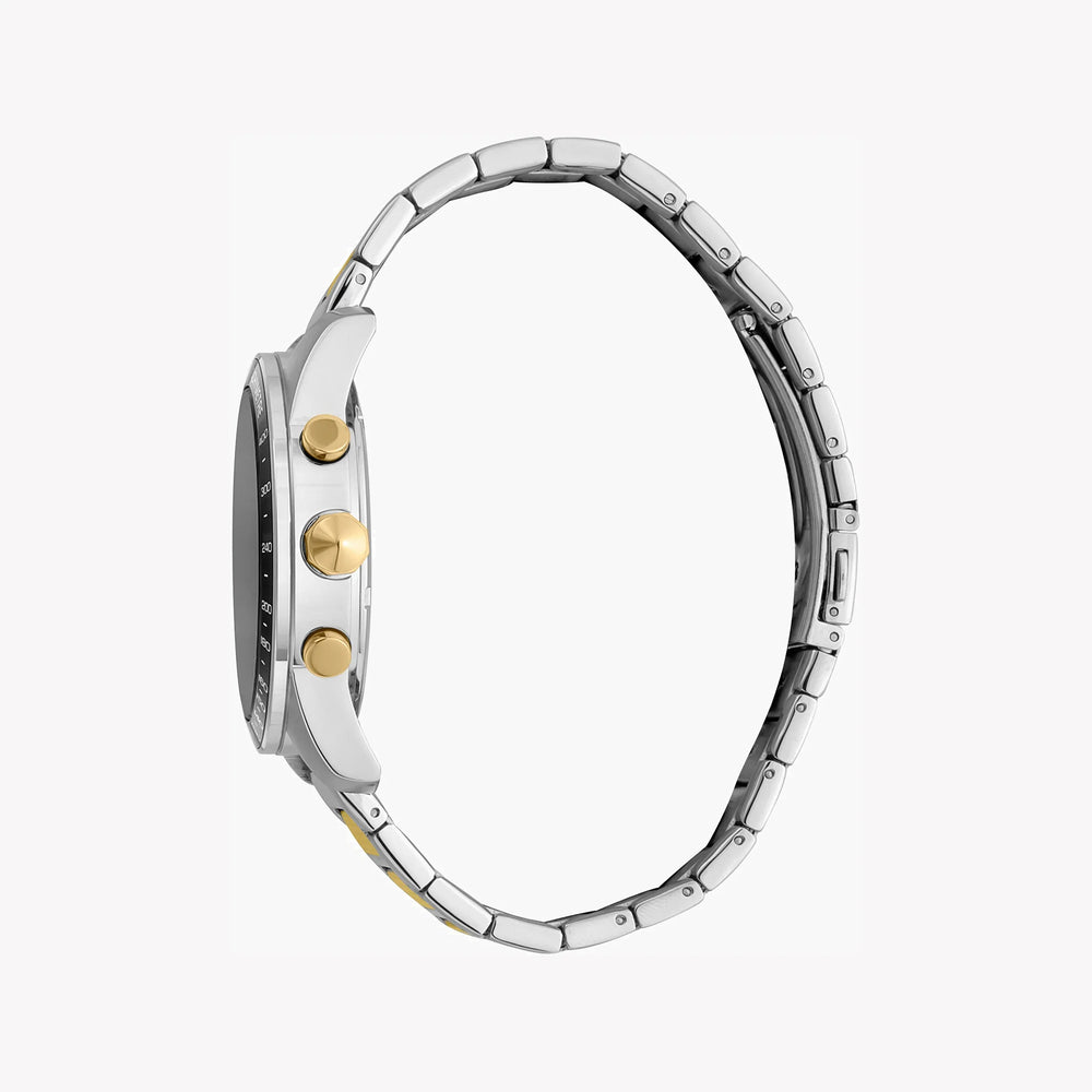 Just Cavalli Men's Silver & Gold Watch, Black Dial | Jc1g204m0075 by i-watch