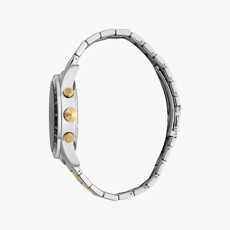 Just Cavalli Men's Silver & Gold Watch, Black Dial | Jc1g204m0075 by i-watch