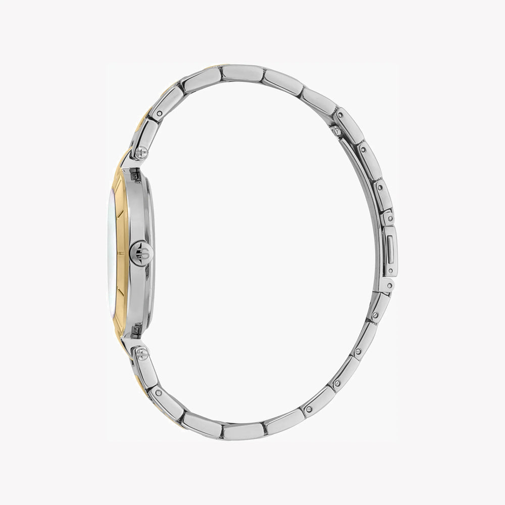 Esprit Women's Silver & Gold Stainless Steel Watch, White Dial | Es1l123m0045 by i-watch