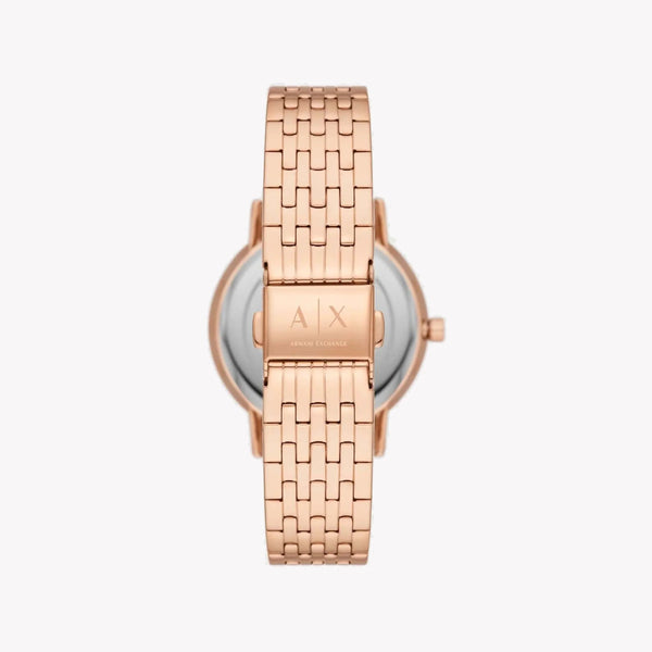 Armani Exchange Women's Rose Gold Watch, White Dial | Ax7145set