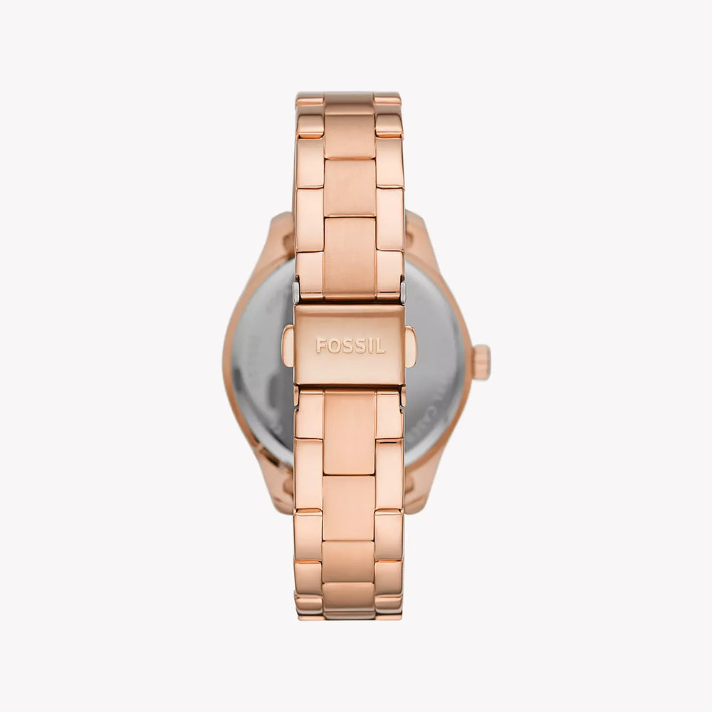 Fossil Women's Rose Gold Watch, Stainless Steel | Bq3691 by i-watch