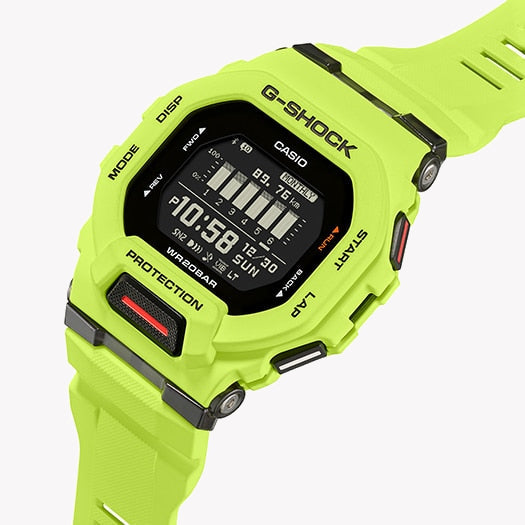 CASIO G-SHOCK GBD-200-9DR BOLD ADVENTURE - MEN'S SPORT WATCH with vibrant yellow design and advanced fitness tracking features.-i-Watch-3