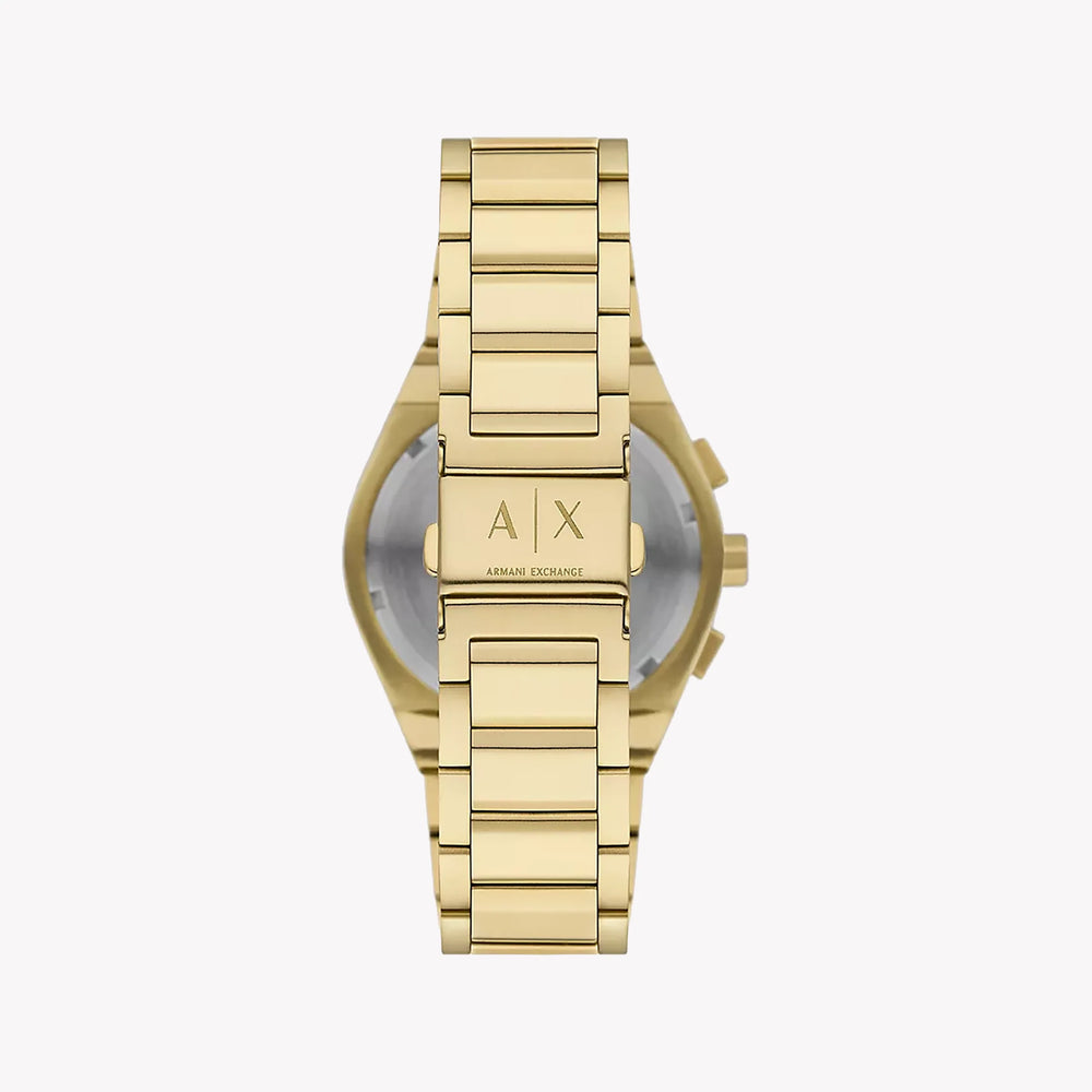A|X Armani Exchange Men's Gold Stainless Steel, Black Dial | Ax4180 by i-watch