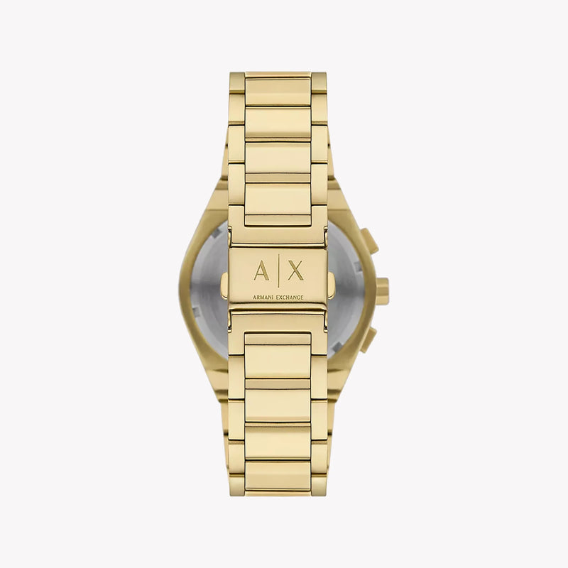 A|X Armani Exchange Men's Gold Stainless Steel, Black Dial | Ax4180 by i-watch