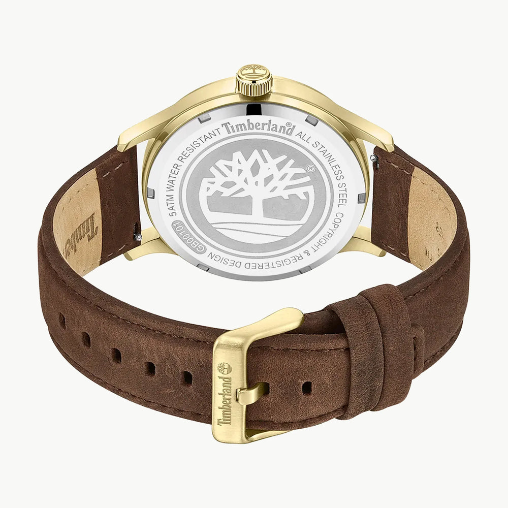 Timberland Men's Gold Watch, Brown Leather | Tdwgb0010104 by i-watch