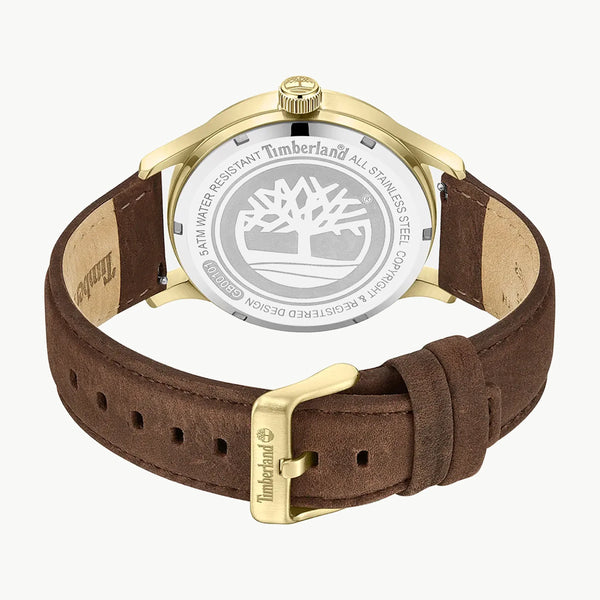 Timberland Men's Gold Watch, Brown Leather | Tdwgb0010104 by i-watch