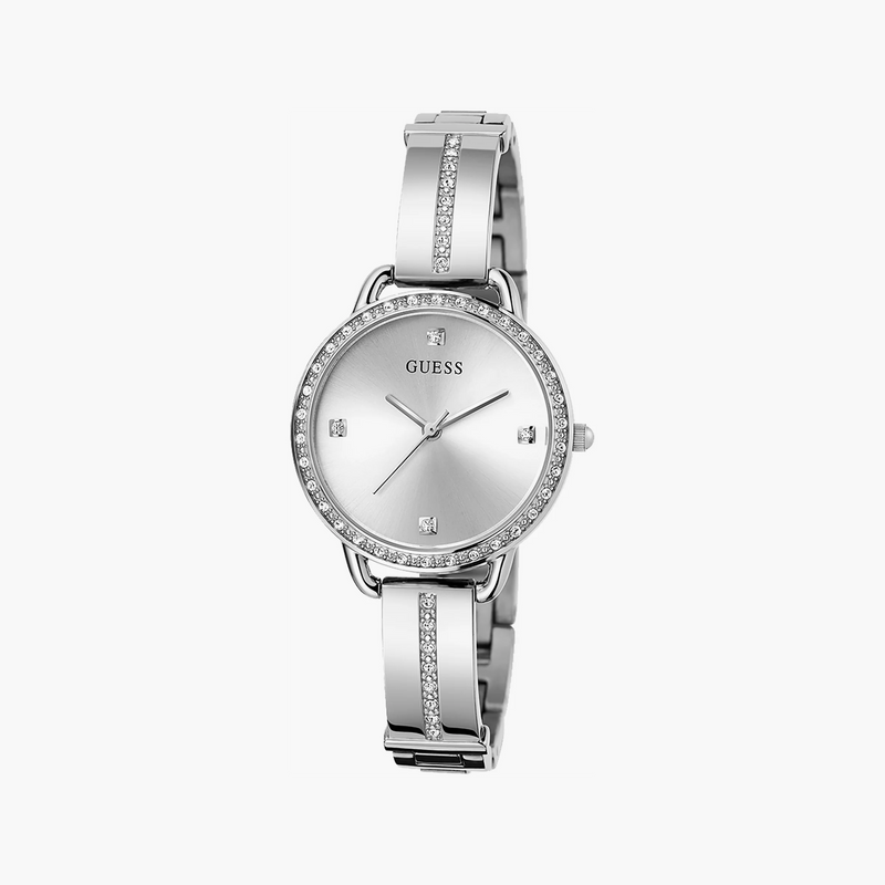 Guess Watches Women's Silver Stainless Steel, Silver Dial | Gw0022l1 by i-watch