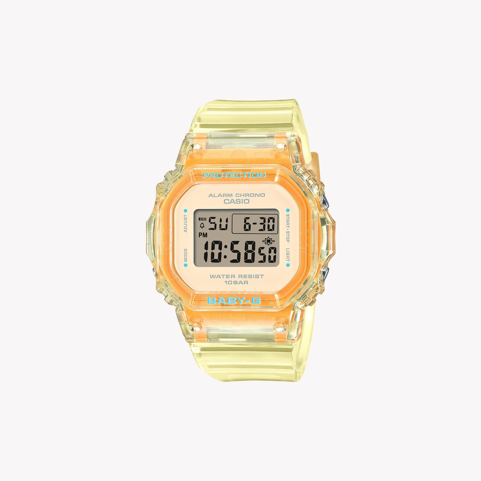 Casio Women's Yellow Resin Watch, Yellow Digital Display | Bgd-565sj-9er by i-watch