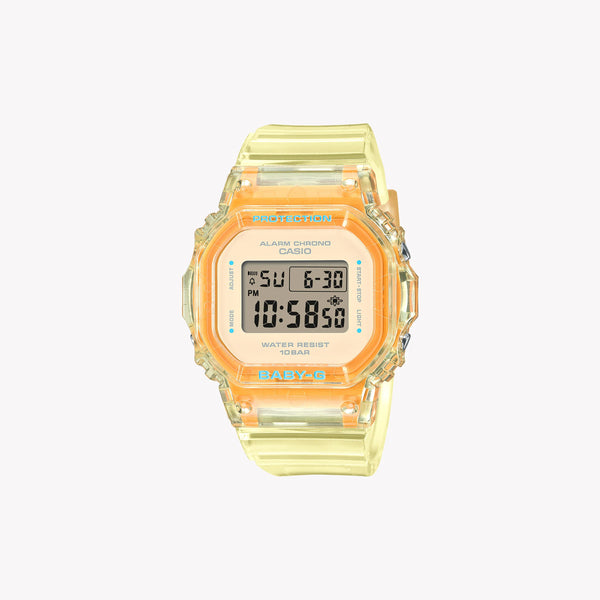 Casio Women's Yellow Resin Watch, Yellow Digital Display | Bgd-565sj-9er by i-watch