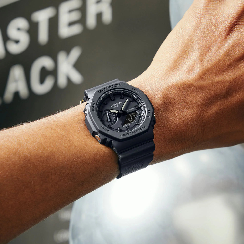 Casio G-Shock Men's Black Resin Watch, Carbon Case | Ga-2140re-1aer by i-watch
