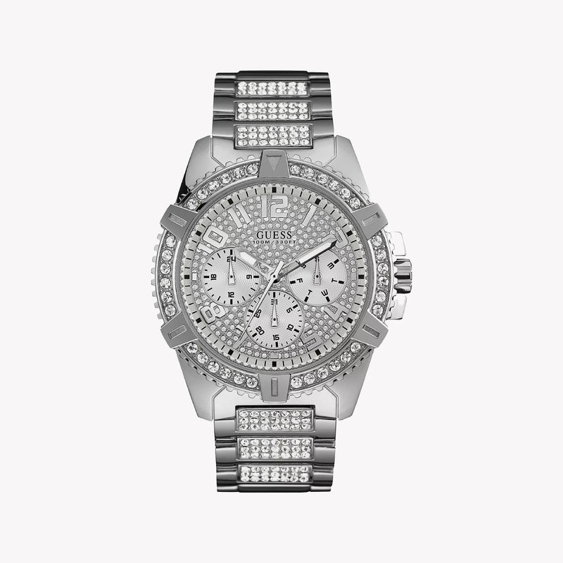 Guess Men's Silver Stainless Steel Watch, Silver Dial | W0799g1 by i-watch