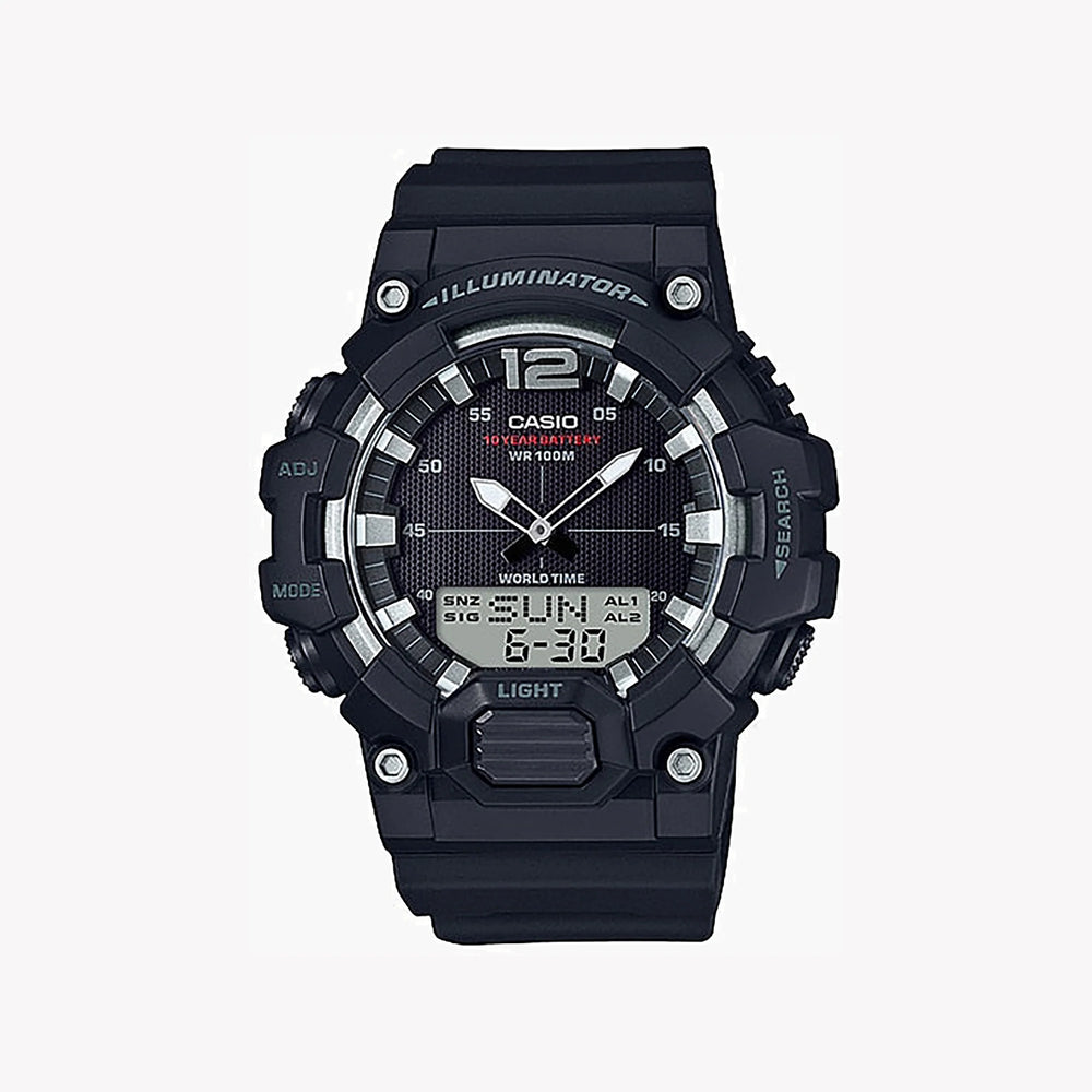 Casio Hdc-700-1avdf Adventure Seeker - Men's Sporty Black Resin Watch With Multifunctional Features by i-watch