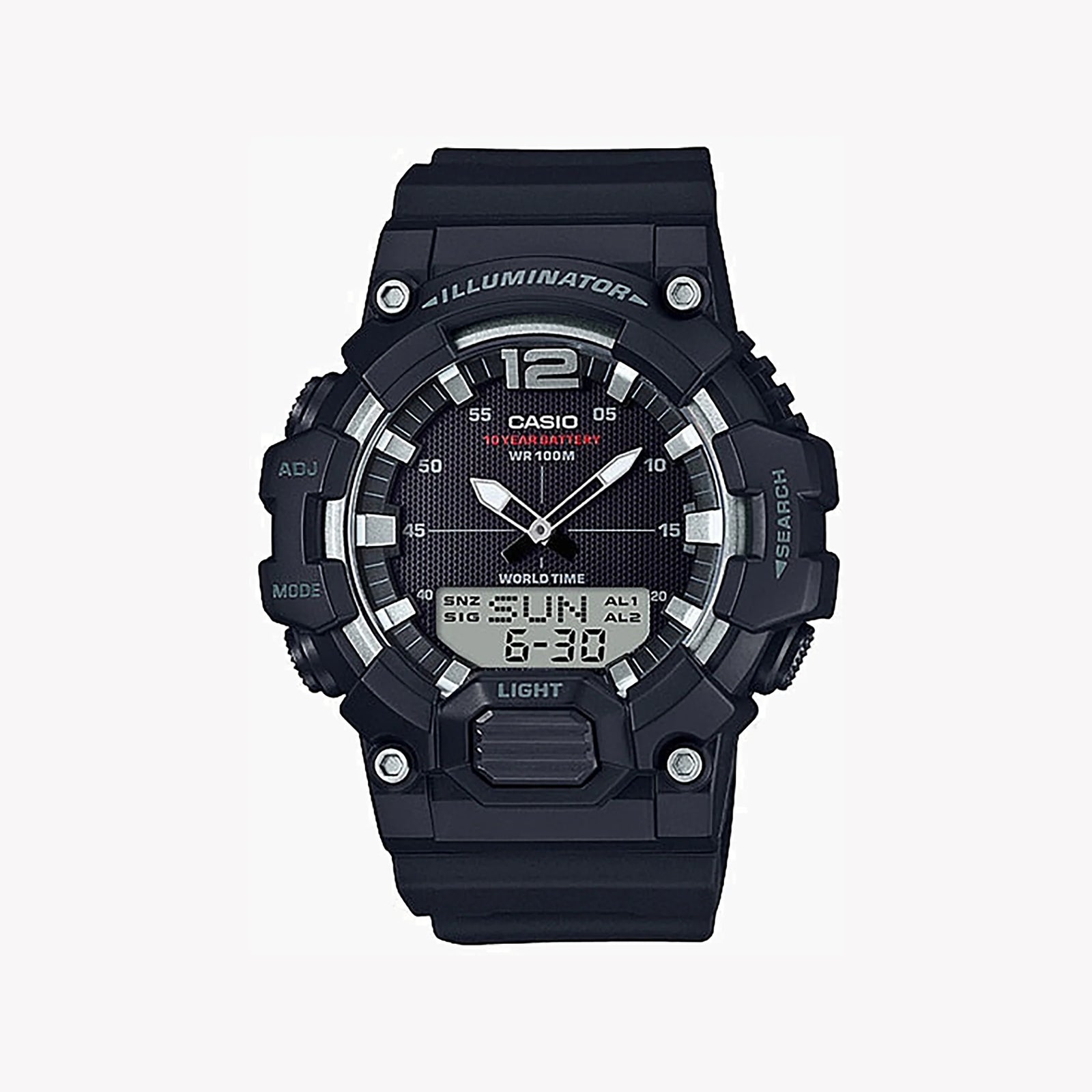 Casio Hdc-700-1avdf Adventure Seeker - Men's Sporty Black Resin Watch With Multifunctional Features by i-watch
