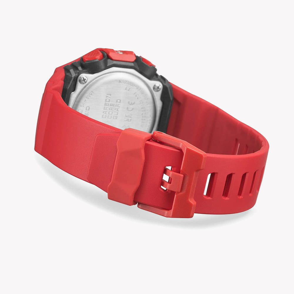 Casio Men's Red Resin Watch, Black Dial | Ga-B001-4aer by i-watch