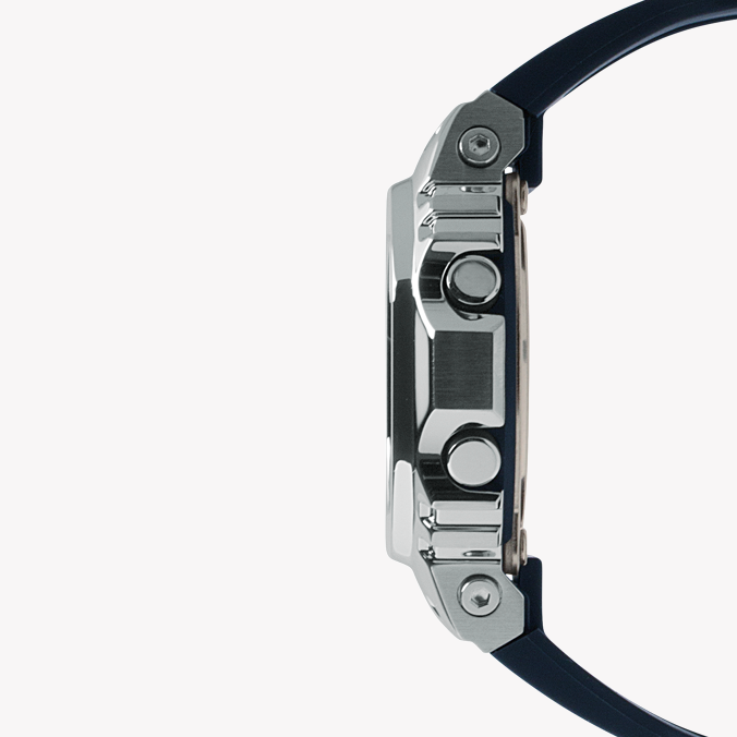 CASIO G-SHOCK GM-S5600-1DR - SLIM SILVER SPECTRUM Women's Watch with black resin band and striking silver case-i-Watch-3