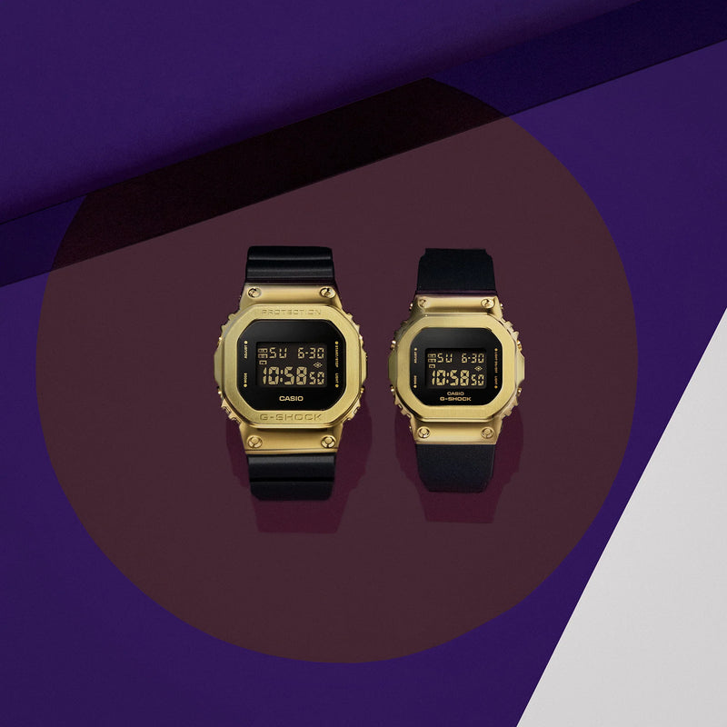 Casio G-Shock Men's Gold & Black Watch, Resin & Steel | Gm-5600g-9er by i-watch