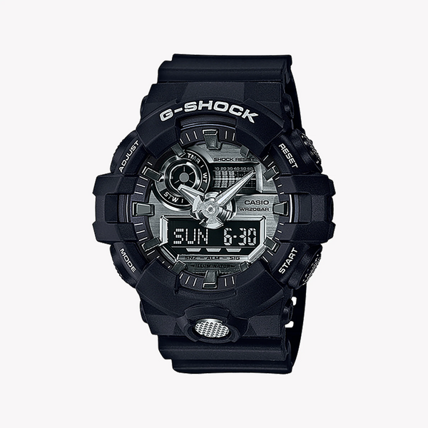 Casio G-Shock Ga-710-1a Bold Adventure - Men's Sporty Resilient Black Watch With Led Light And 200m Water Resistance by i-watch