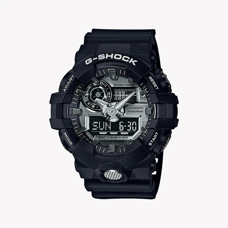 Casio G-Shock Ga-710-1a Bold Adventure - Men's Sporty Resilient Black Watch With Led Light And 200m Water Resistance by i-watch