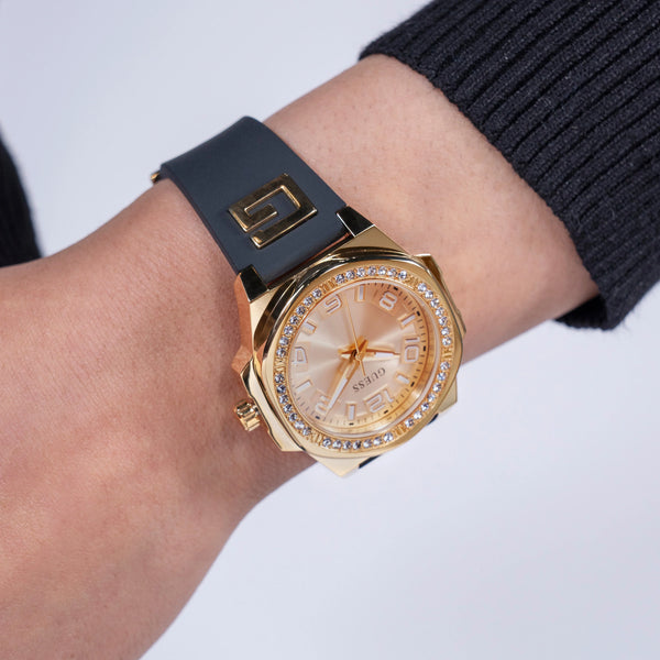 Guess Women's Gold Watch, Champagne Dial | Gw0617l5 by i-watch