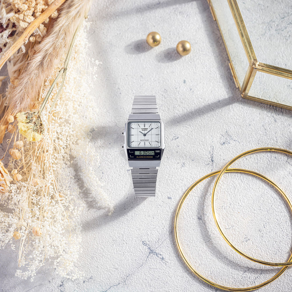 CASIO AQ-800E-7A STYLISH SPORTY TIMEPIECE - DUAL DISPLAY WATER RESISTANT UNISEX WATCH-i-Watch-4