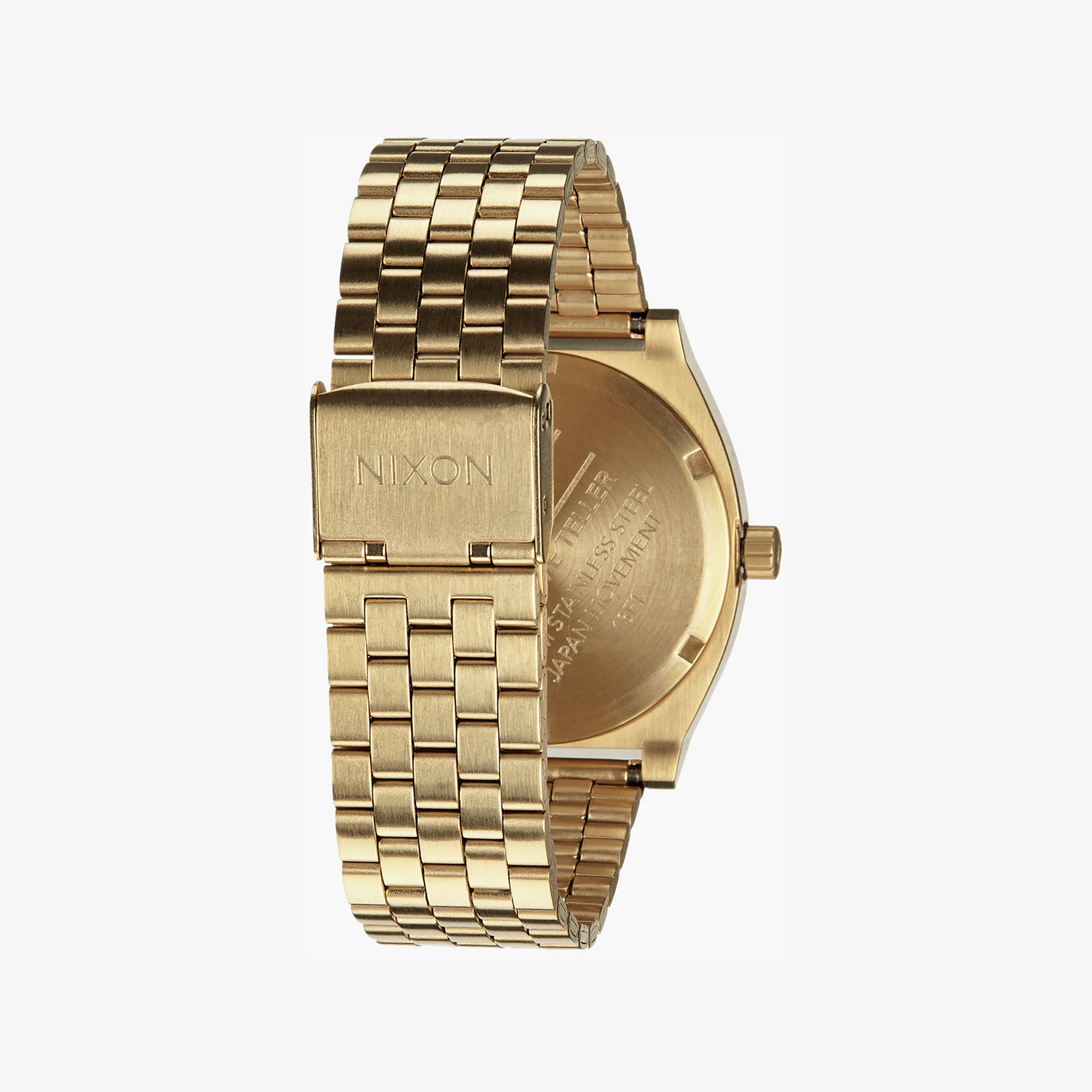 NIXON A045-1931 BOLD GOLD BRAVADO - Men's Watch with Black Dial and Stainless Steel Band-i-Watch-3
