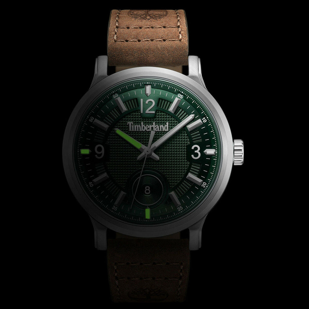 TIMBERLAND TDWGB0055901 ADVENTURE READY - MEN'S RUGGED TIMEPIECE WITH GREEN DIAL & LEATHER BAND-i-Watch-4
