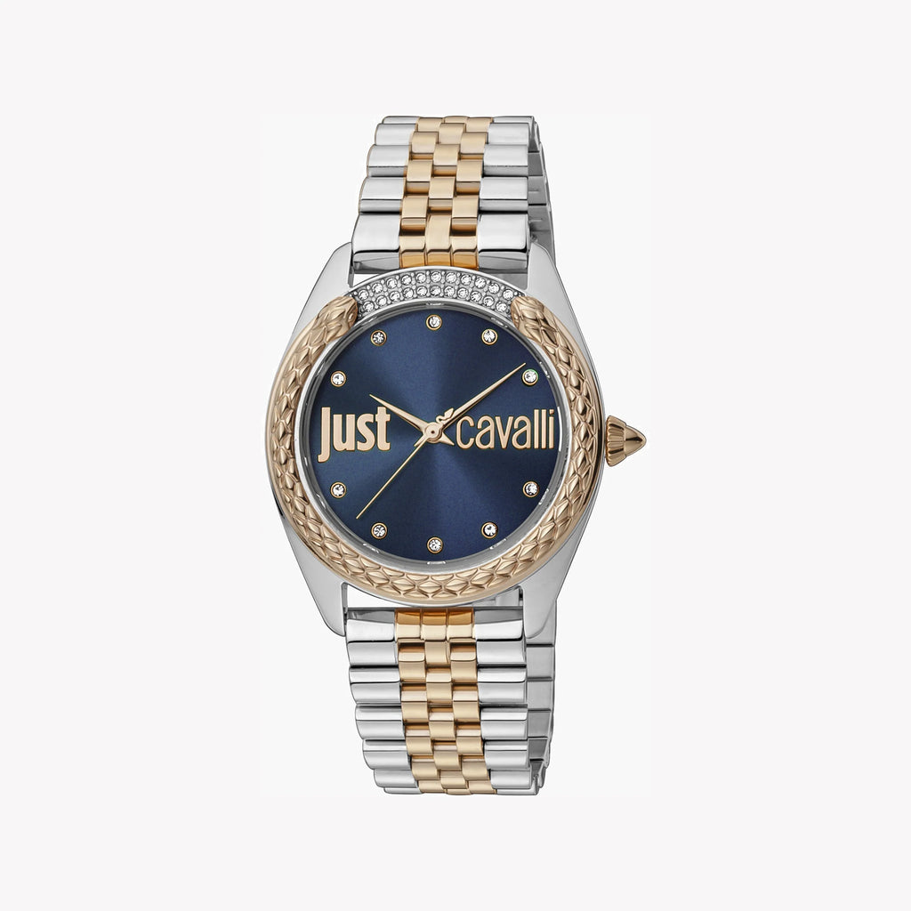 JUST CAVALLI Women's Watch with Silver & Rose Gold Stainless Steel Case and Silver & Rose Gold Stainless Steel Band-i-Watch-2