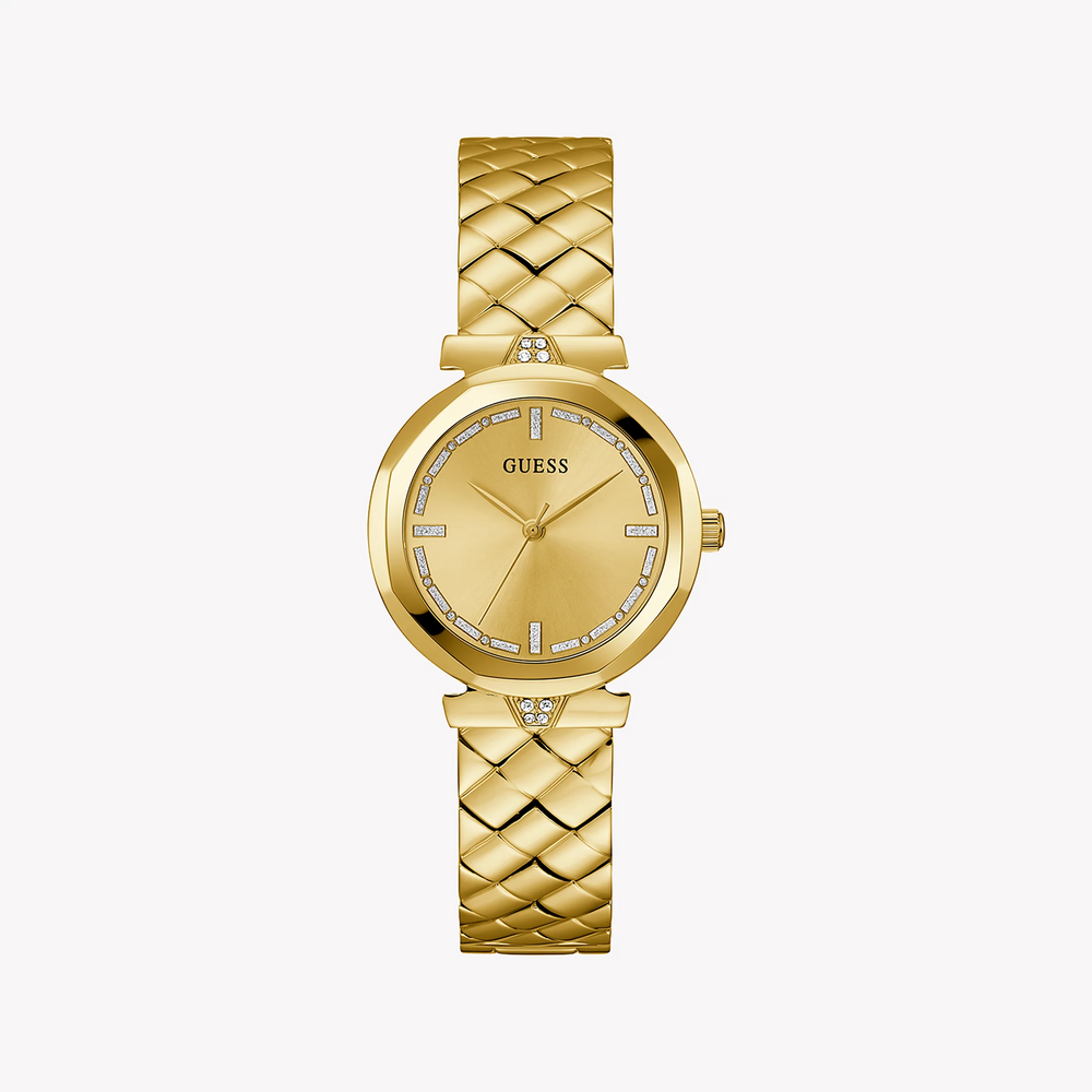 Guess Women's Gold Stainless Steel Watch, Gold Dial | Gw0613l2 by i-watch