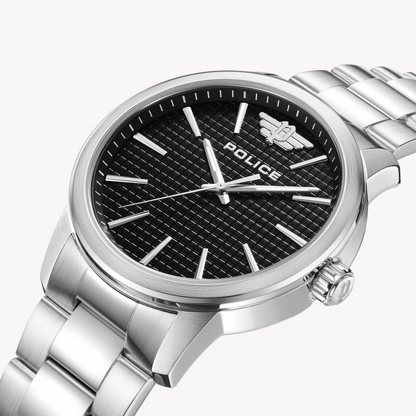 Police Men's Silver Watch, Black Dial | Pewjg0018402 by i-watch