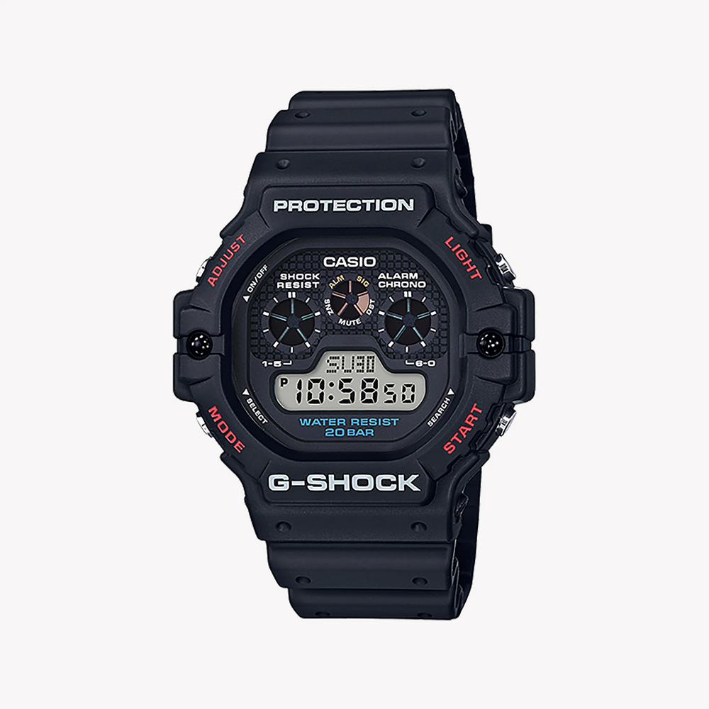 G-Shock Men's Black Resin Watch, Digital Display | Dw-5900-1dr by i-watch