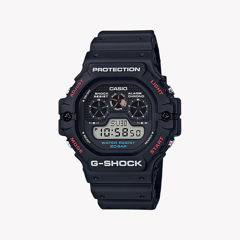 G-Shock Men's Black Resin Watch, Digital Display | Dw-5900-1dr by i-watch