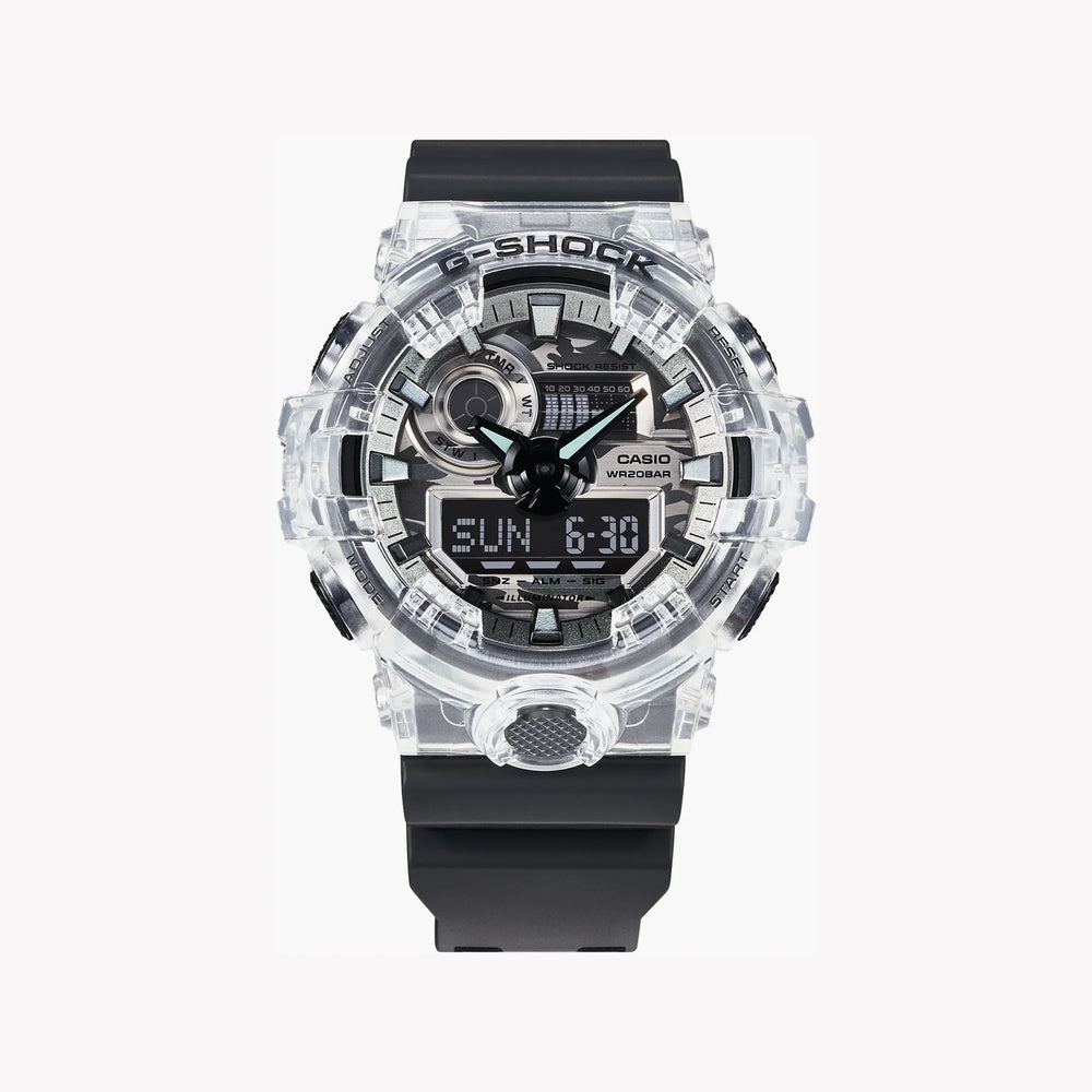 G-Shock Men's Silver & Black Resin Watch | Ga-700skc-1adr by i-watch