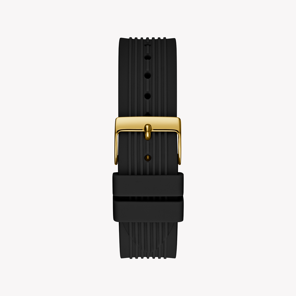 GUESS GW0030L2 ELEGANT ALLURE - WOMEN'S GOLD-ACCENTED TIMEPIECE WITH BLACK SILICONE BAND-i-Watch-3