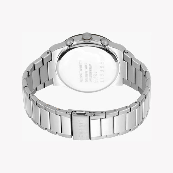 Esprit Men's Silver Stainless Steel Watch, Black Dial | Es1g090m0035 by i-watch