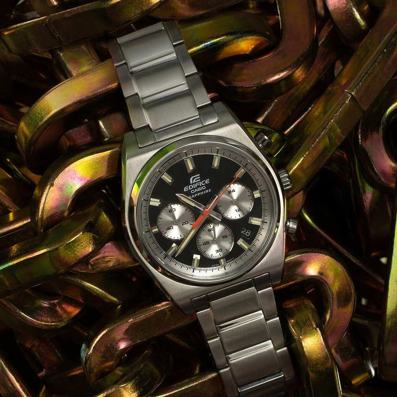 EDIFICE EFB-730D-1AVUEF - TIMELESS ELEGANCE & VERSATILITY Men's Stainless Steel Watch-i-Watch-4