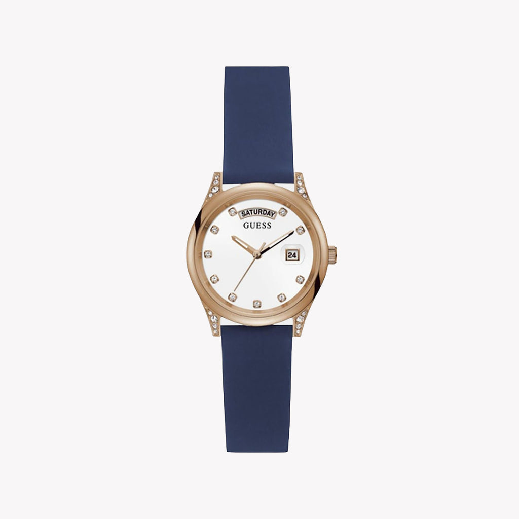 GUESS GW0356L1 ROSE GOLD & BLUE - VIBRANT SOPHISTICATION FOR THE MODERN WOMAN